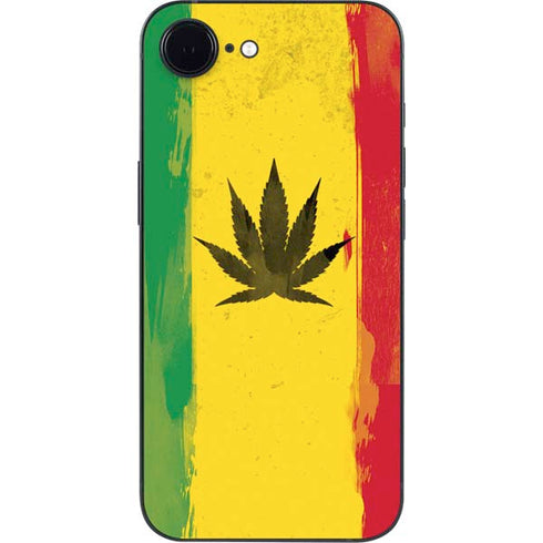 Marijuana Rasta Distressed iPhone 16e Skin